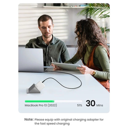UGREEN 15177 1,5 m PD 100 W hurtigopladning USB-C til USB-C-kabel til iPhone / Macbook / iPad datakabel