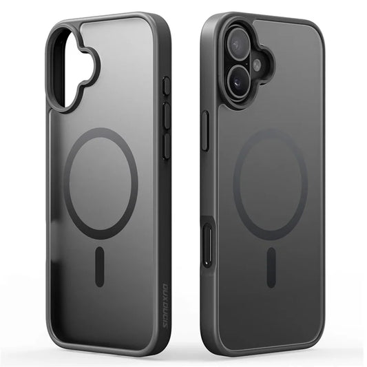 DUX DUCIS Yind Series Til iPhone 16 Mat Cover Kompatibel med MagSafe PC+TPU Telefoncover - Sort