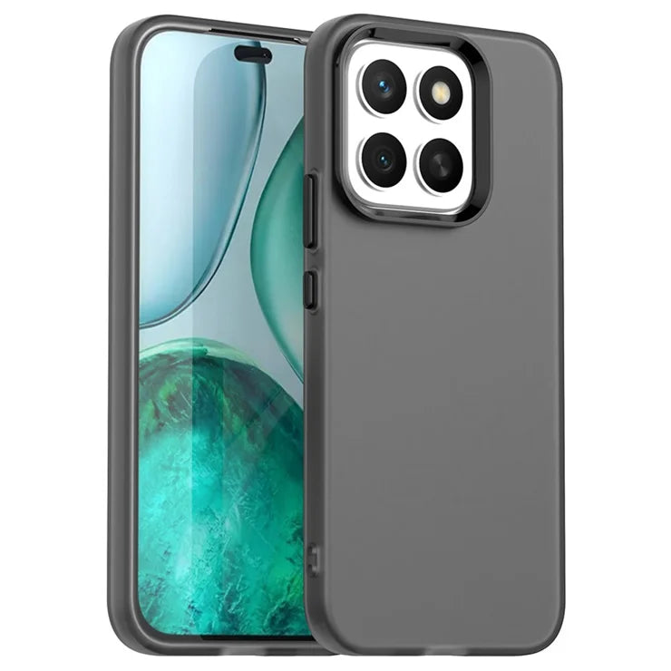 Honor X8c 4G Suojakuori PC + TPU + PET Mattapintainen Anti-Drop Puhelimen Takakansi - Musta