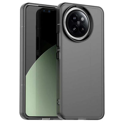 Xiaomi 14 Civi 5G / Civi 4 Pro 5G -suojakuori PC+TPU+PET mattapintainen pudotuksenkestävä takakansi - musta