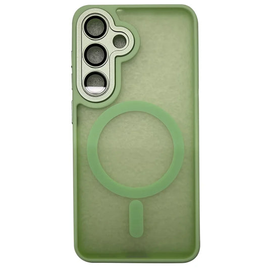 Samsung Galaxy S26+ Case Compatible with MagSafe Skin-Touch PC + TPU Phone Cover - Light Green