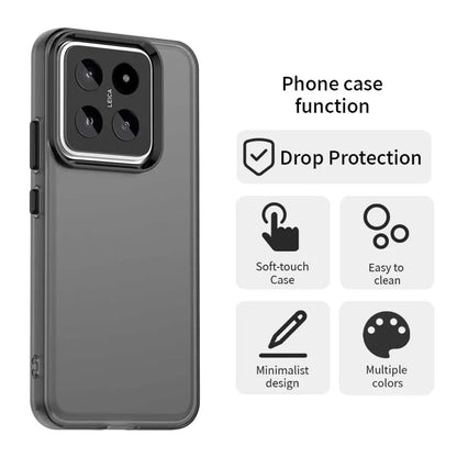 Xiaomi 14 Pro etui PC+TPU+PET mat anti-drop telefonbagcover - sort