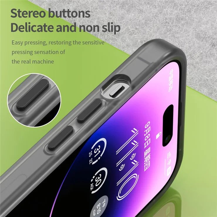 Magnetic Case for iPhone 14 Pro Max Compatible with MagSafe Translucent Matte Back Cover - Black