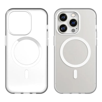 Magnetic Case for iPhone 14 Pro Max Compatible with MagSafe Translucent Matte Back Cover - White