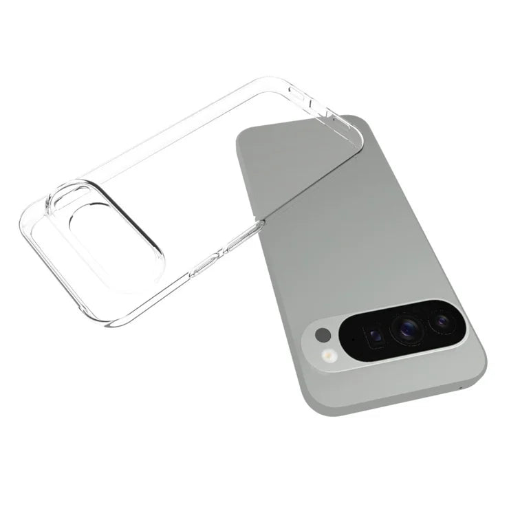 Til Google Pixel 10 Pro XL Gennemsigtigt Telefoncover Vandmærkeresistent TPU Bagcover