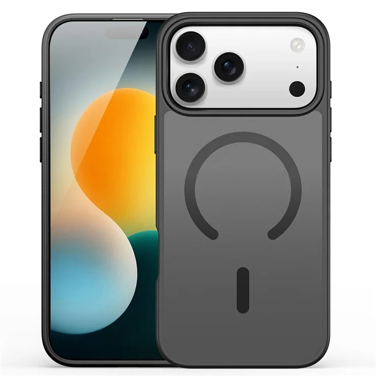 DUX DUCIS Yind Series Til iPhone 17 Pro Max Cover TPU + PC Mat Telefoncover Kompatibelt med MagSafe - Sort