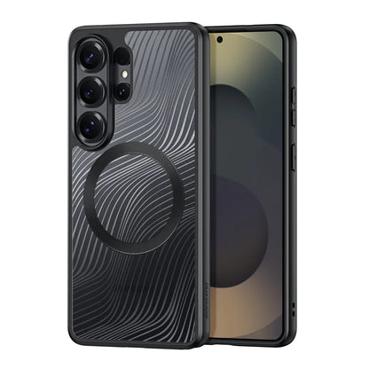 DUX DUCIS Til Samsung Galaxy S26 Ultra Magnetisk Cover Aimo Serie PC+TPU Slankt Cover (REACH Certificering) - Sort