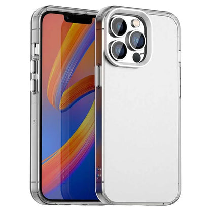 iPhone 13 Pro Max Cover PC+TPU+PET Mat Anti-dråbe Telefon Bagsidecover - Hvid
