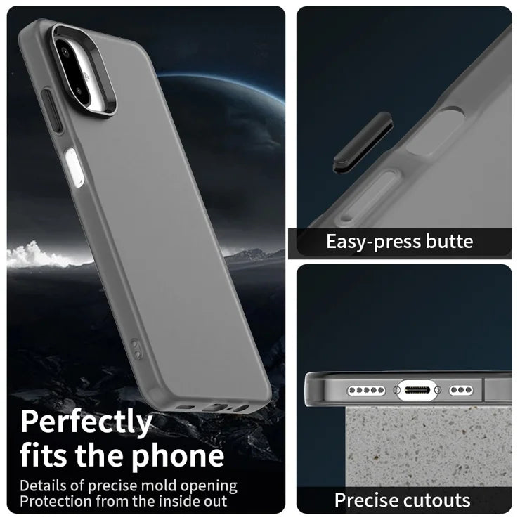 Samsung Galaxy F06 5G / M06 5G Cover PC + TPU + PET Mat Anti-Drop Telefoncover - Sort