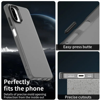 Samsung Galaxy F06 5G / M06 5G Cover PC + TPU + PET Mat Anti-Drop Telefoncover - Sort