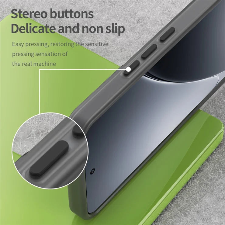 Xiaomi 15 Pro Magnetisk Cover TPU + PC Slank Mat Gennemsigtig Telefon Cover - Sort