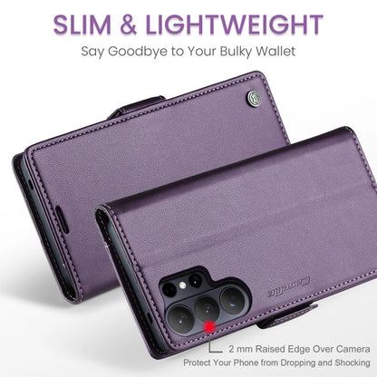 CASEME For Samsung Galaxy S26 Ultra Case  023 Series RFID Blocking Glossy Stand Phone Cover - Purple