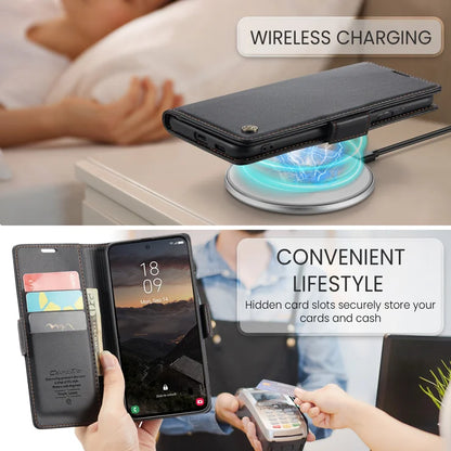 CASEME For Samsung Galaxy S26+ Case  023 Series RFID Blocking Glossy Stand Phone Cover - Black