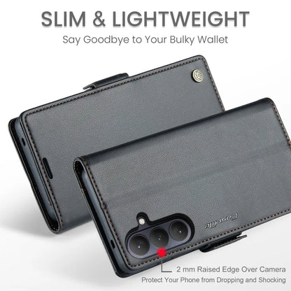 CASEME For Samsung Galaxy S26+ Case  023 Series RFID Blocking Glossy Stand Phone Cover - Black