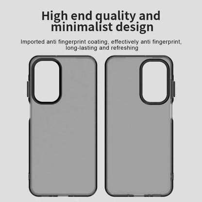 Samsung Galaxy A26 5G Case PC+TPU+PET Matte Anti-Drop Phone Back Cover - Black