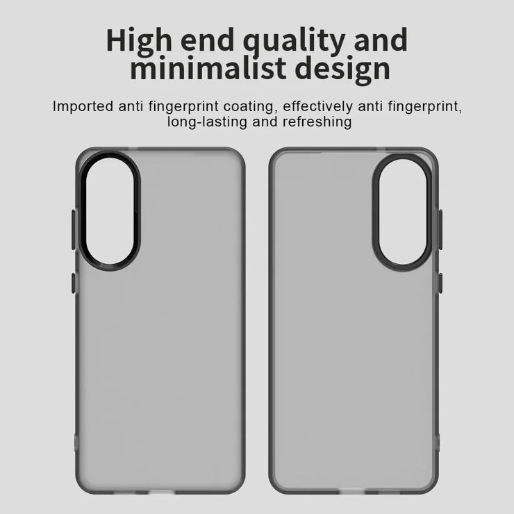 Samsung Galaxy S25 Edge Cover PC + TPU + PET Mat Anti-Drop Telefon Bagcover - Sort