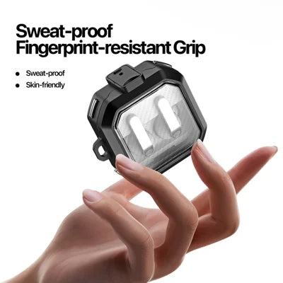 DUX DUCIS SECE -sarjan suojakotelo Samsung Galaxy Buds4 / Buds4 Pro -kuulokkeille iskunkestävällä PC + TPU -materiaalilla ja metallikoukulla - musta