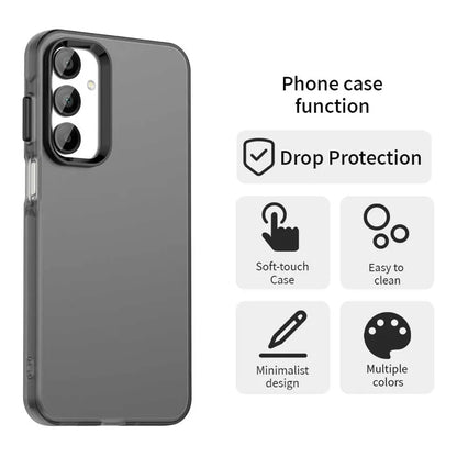 Samsung Galaxy A36 5G / A56 5G Cover PC+TPU+PET Mat Anti-drop Telefon Bagcover - Sort