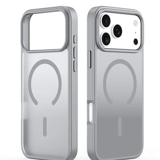 DUX DUCIS Yind Series Til iPhone 17 Pro Etui TPU + PC Mat Telefoncover Kompatibel med MagSafe - Grå