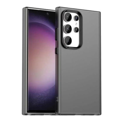 Samsung Galaxy S24 Ultra -suojakuori PC+TPU+PET, mattapintainen, putoamissuojattu takakansi – musta