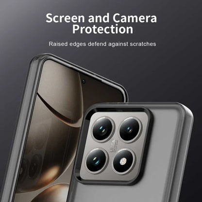 Xiaomi 14T Pro Cover PC+TPU+PET Mat Antidrop Telefon Bagcover - Sort