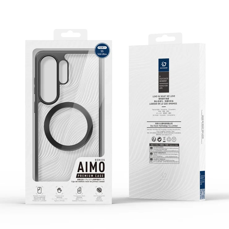 DUX DUCIS Til Samsung Galaxy S26 Ultra Magnetisk Cover Aimo Serie PC+TPU Slankt Cover (REACH Certificering) - Sort