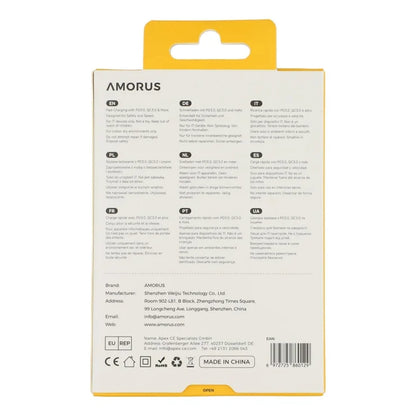 AMORUS PD 30W Type-C + QC 18W USB-A kaksiporttinen GaN-virtalähde, pikalatausseinälaturi puhelimelle ja tabletille – EU-pistoke