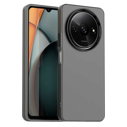 Xiaomi Redmi A3 4G / A3x 4G / Poco C61 4G Cover PC+TPU+PET Mat Anti-Drop Telefon Bagcover - Sort