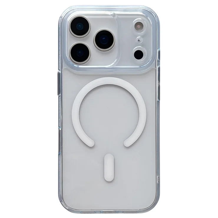 iPhone 17 Pro Magnetic Clear Case PC +TPU Hybrid Phone Cover Compatible with MagSafe