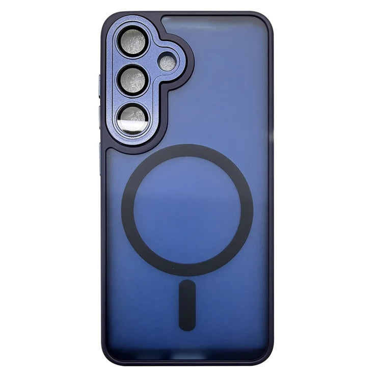 Samsung Galaxy S26 cover kompatibel med MagSafe Skin-Touch PC + TPU telefoncover - Mørkeblå