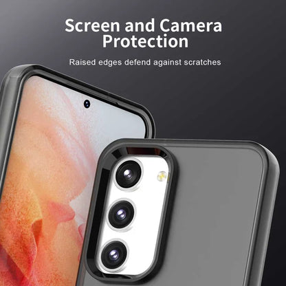 Samsung Galaxy S23+ -suojakotelo PC+TPU+PET, mattapintainen, pudotussuojattu takakansi - musta