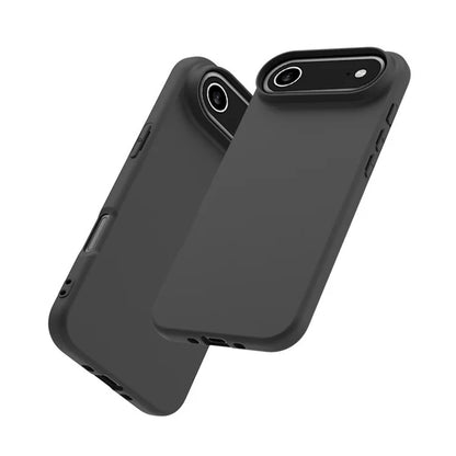 For iPhone Air Case Soft Matte Back TPU Black Phone Cover , Large Cutout