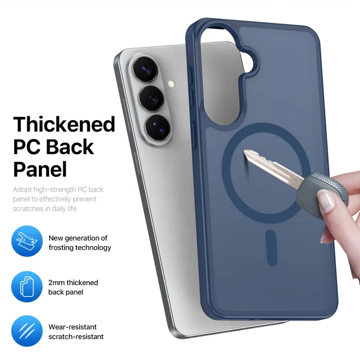 DUX DUCIS Til Samsung Galaxy S26+ Magnetisk Cover Yind Series PC+TPU Telefoncover - Mørkeblå