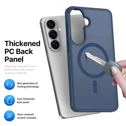DUX DUCIS Til Samsung Galaxy S26+ Magnetisk Cover Yind Series PC+TPU Telefoncover - Mørkeblå