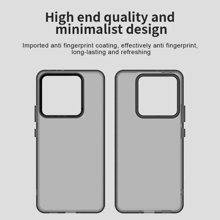 Xiaomi 14T Pro Cover PC+TPU+PET Mat Antidrop Telefon Bagcover - Sort