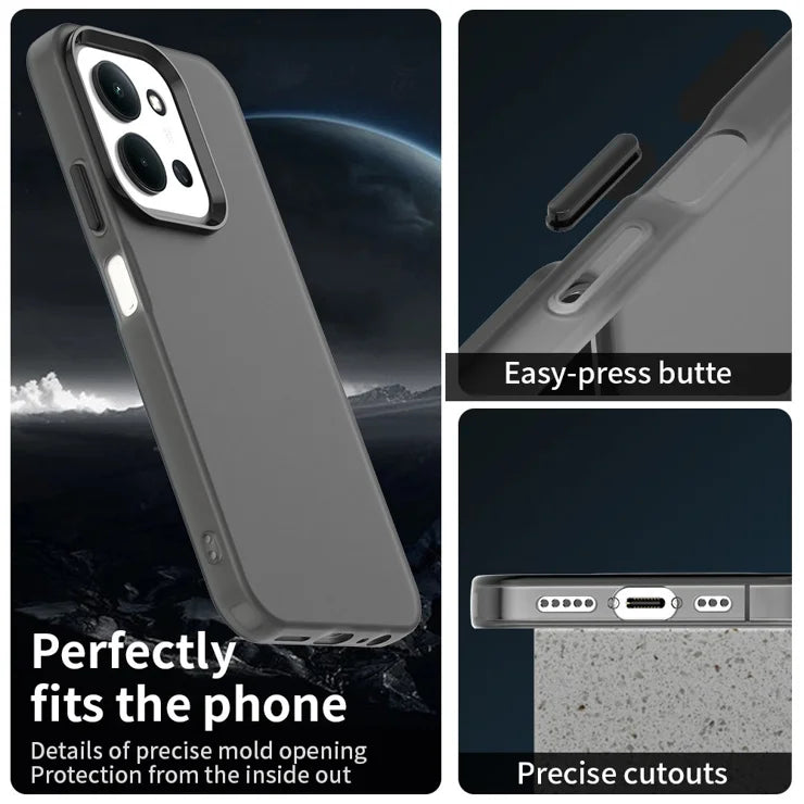 Xiaomi Redmi 15C 5G (EU) (173mm)  /  15C 4G (EU) (173mm) PC + TPU + PET Matte Anti-Drop Phone Back Cover - Black