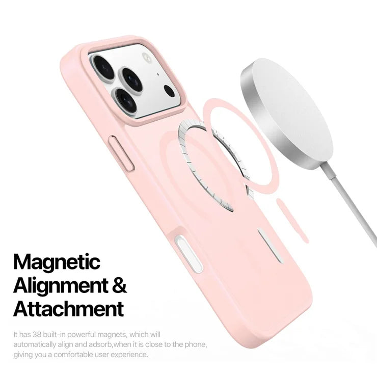 DUX DUCIS Yind Series Til iPhone 17 Pro Etui TPU + PC Mat Telefoncover Kompatibel med MagSafe - Lysepink