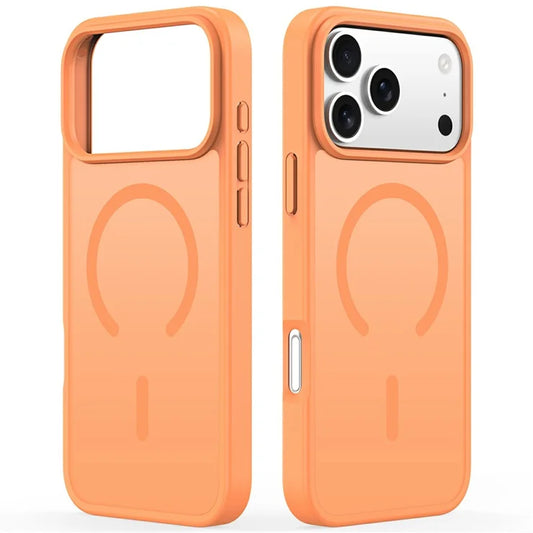 DUX DUCIS Yind Series Til iPhone 17 Pro Max Cover TPU + PC Mat Telefoncover Kompatibelt med MagSafe - Orange