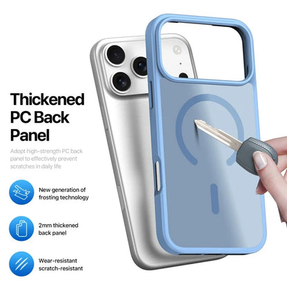 DUX DUCIS Yind Series Til iPhone 17 Pro Etui TPU + PC Mat Telefoncover Kompatibel med MagSafe - Baby Blå