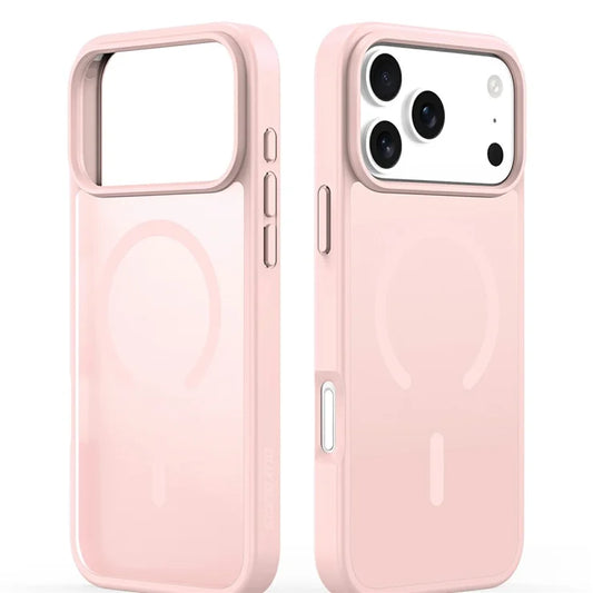 DUX DUCIS Yind Series Cover til iPhone 17 Pro Max TPU + PC Mat Telefoncover Kompatibel med MagSafe - Lysepink
