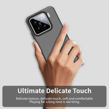 Xiaomi 15 Cover PC+TPU+PET Mat Anti-Drop Telefon Bagcover - Sort