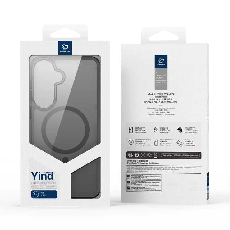 DUX DUCIS Til Samsung Galaxy S26 Magnetic Case Yind Series PC+TPU telefoncover - Sort