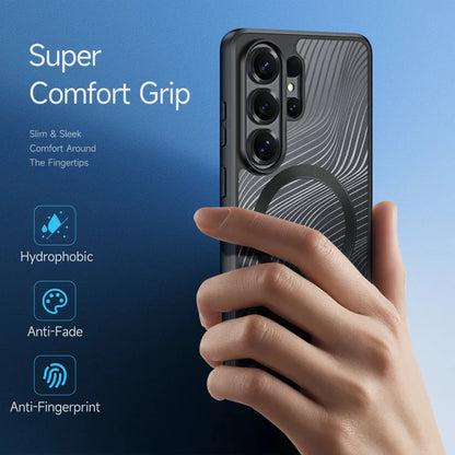 DUX DUCIS Til Samsung Galaxy S26 Ultra Magnetisk Cover Aimo Serie PC+TPU Slankt Cover (REACH Certificering) - Sort