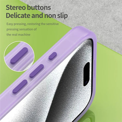 iPhone 16 Pro Cover kompatibelt med MagSafe TPU + PC Slankt Mat Gennemsigtigt Telefoncover - Mørkelilla
