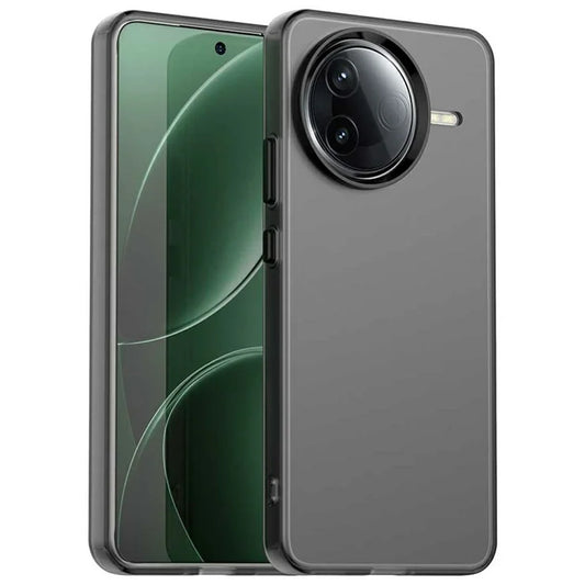 Xiaomi Poco F7 Pro 5G / Redmi K80 5G Case PC+TPU+PET Matte Anti-Drop Phone Back Cover - Black