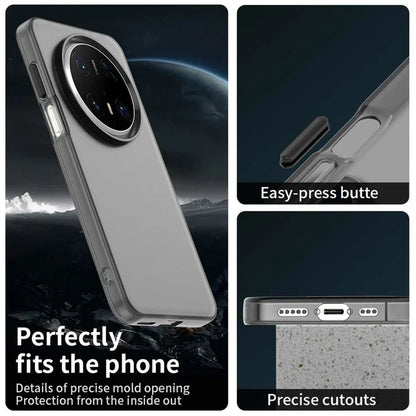 Huawei Mate 70 Pro / 70 Pro+ Case PC+TPU+PET Matte Anti-Drop Phone Back Cover - Black