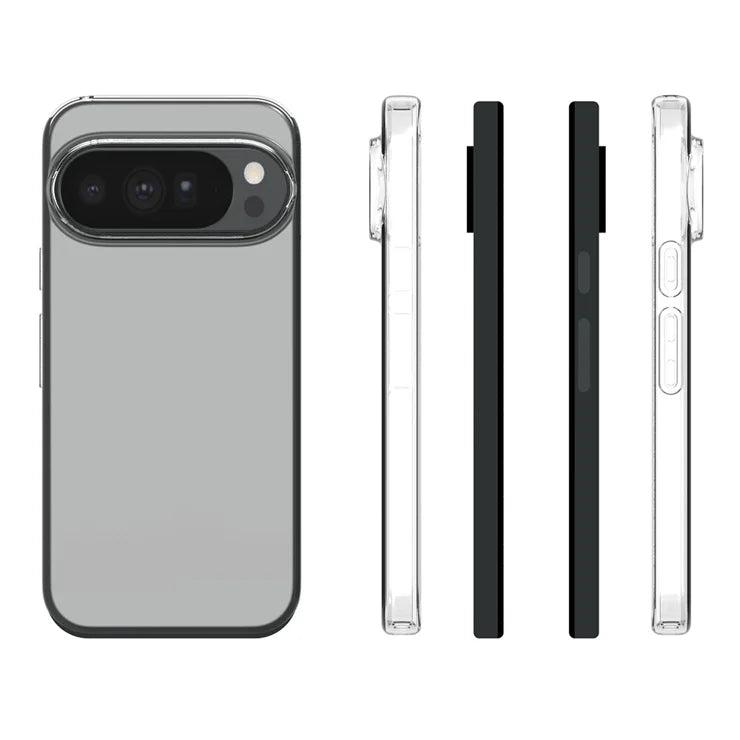 Til Google Pixel 11 Pro XL cover, vandmærkebestandigt TPU-telefonbagcover - Gennemsigtig