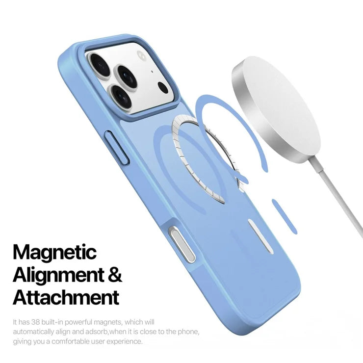 DUX DUCIS Yind Series Til iPhone 17 Pro Etui TPU + PC Mat Telefoncover Kompatibel med MagSafe - Baby Blå