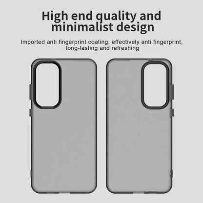 Samsung Galaxy S25+ / S24+ Cover PC+TPU+PET Mat Anti-Drop Telefon Bagcover - Sort