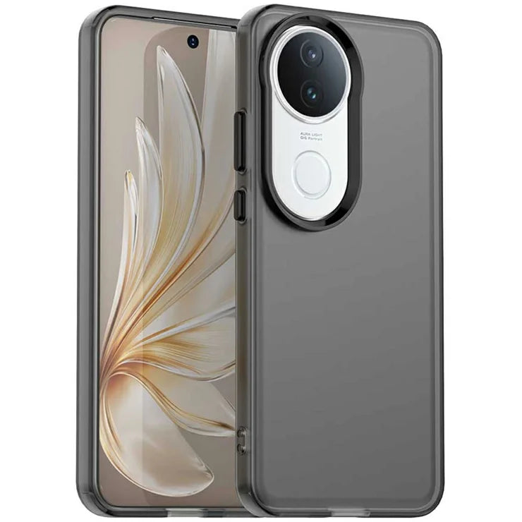 vivo S20 5G Cover PC+TPU+PET Mat Anti-Drop Telefon Bagcover - Sort